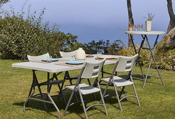 Miniatura: silla plegable para catering Klaus estructura de acero pintado