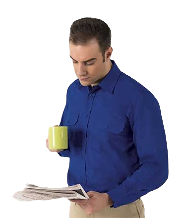 Camisa hombre corte clásico Academy