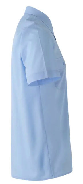Camisa con bolsillos popelín manga corta