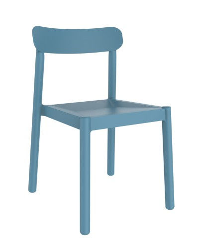 Miniatura: Silla Elba polipropileno jardin e interior gris verdoso