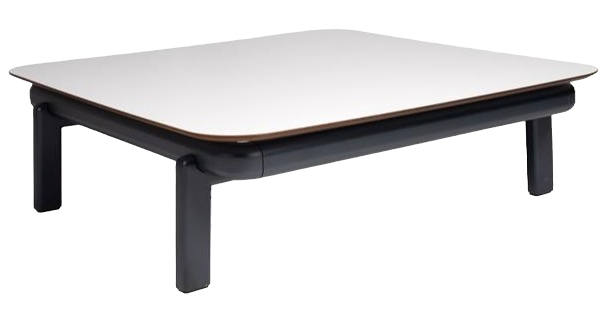 Miniatura: mesa auxiliar aluminio lacado tablero HPL, variedad de colores