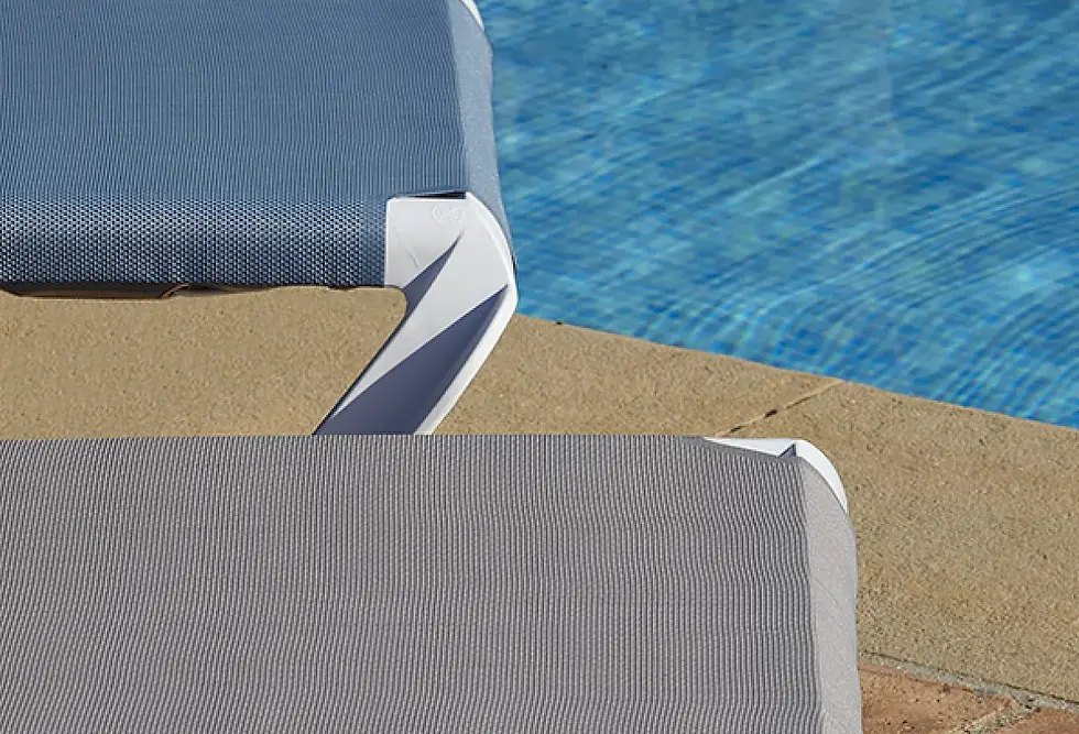 Miniatura: Detalle Textilene 850 g/m² Tumbona Marina Club