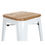 Miniatura: Taburete Tol de bar asiento madera,estructura acero