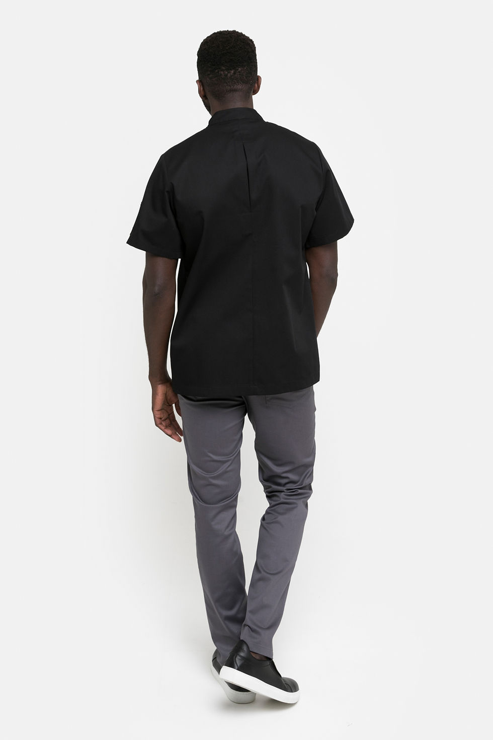 Miniatura: Chaqueta de cocinero unisex manga corta