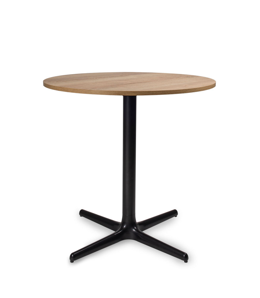 Miniatura: mesa de bar en madera con pie central