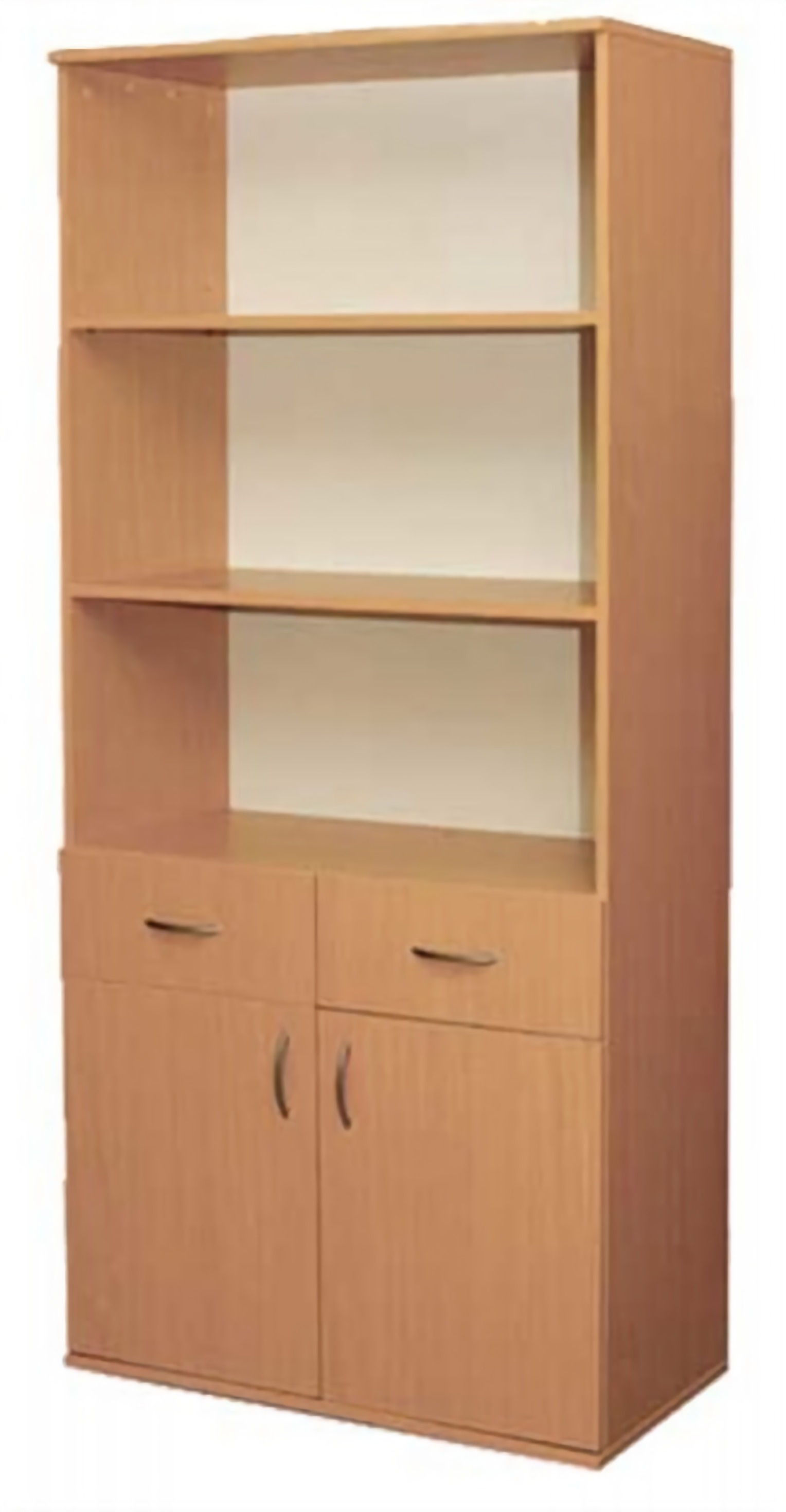 libreria escolar infantil con baldas, puertas y cajones para almacenar