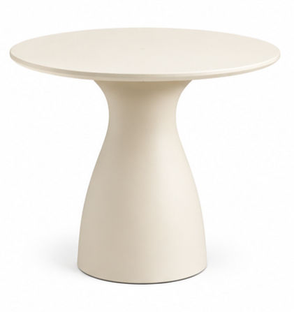 Miniatura: Mesa Baobab M base marfil con tablero HPL marfilpara hostelería
