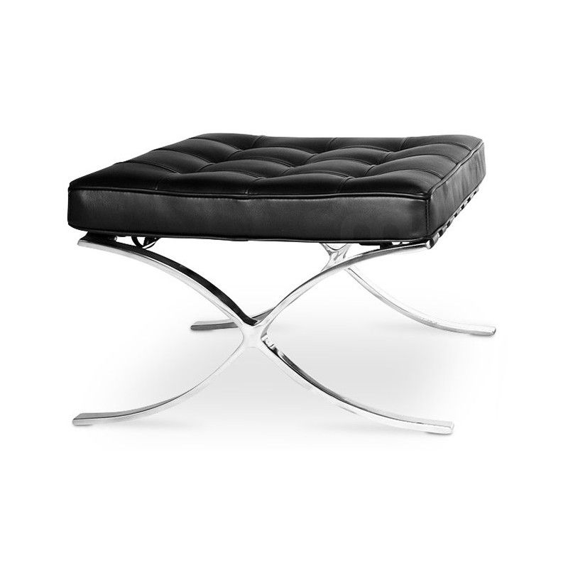 Ottoman  Barna mueble tapizado piel Top