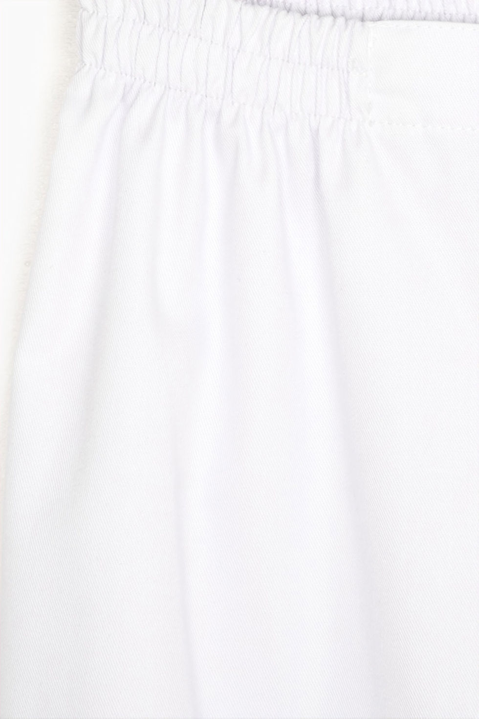 Miniatura: pantalon mujer blanco cintura elastica Santander tejido algodon poliester