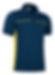 Polo  unisex Azul bicolor m/c Thunder
