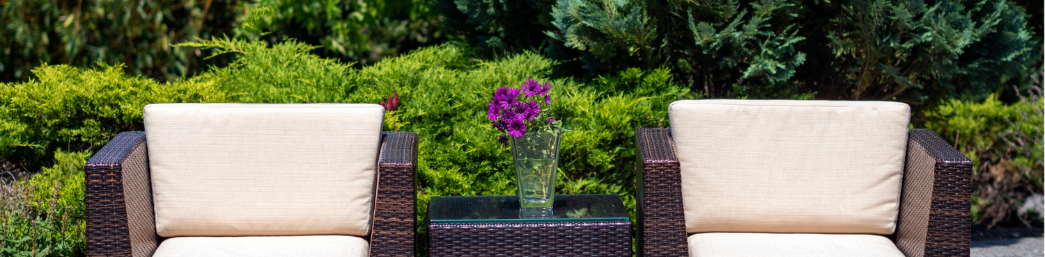 muebles de ratán para jardín