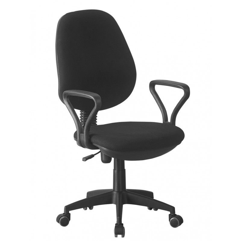 silla de oficina ergonómica con brazos NEVOY negra