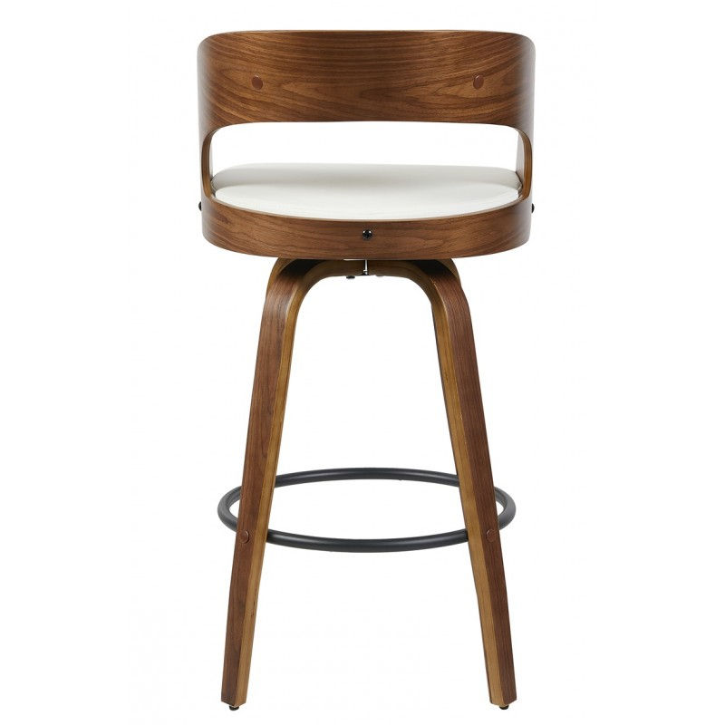 Miniatura: Taburete madera elegante para cafetería y restaurante