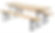 Conjunto bancos madera Woody Strong