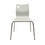 Miniatura: Silla mobiliario profesional blanco roto con estructura inoxidable y asiento formica HPL