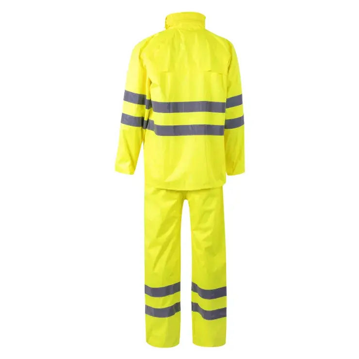Miniatura: traje de lluvia de altavisibilidad certificado