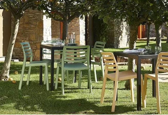 Miniatura: Silla reciclada wind verde agua