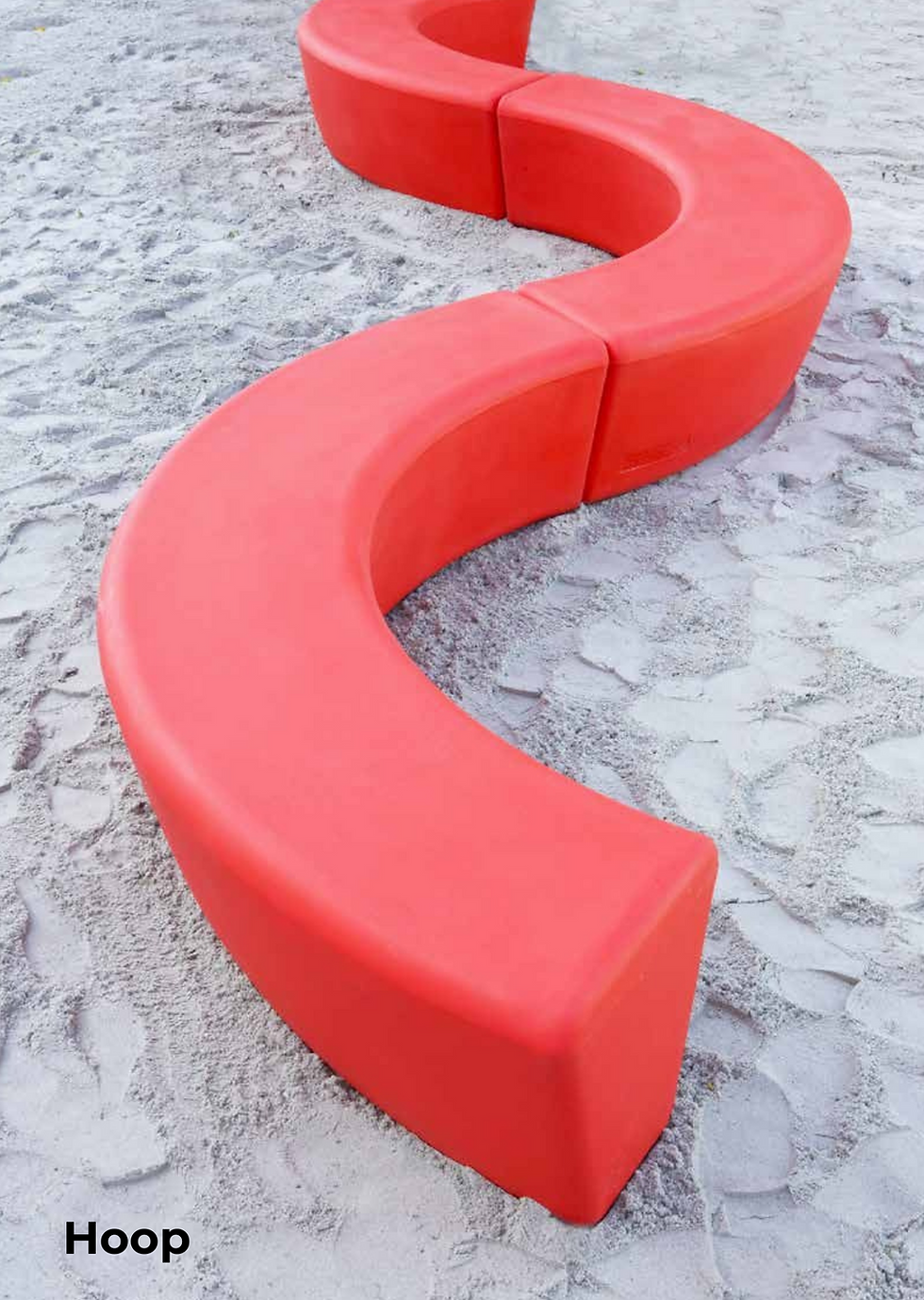 Miniatura: banco semicircular para parques, jardines, recepciones