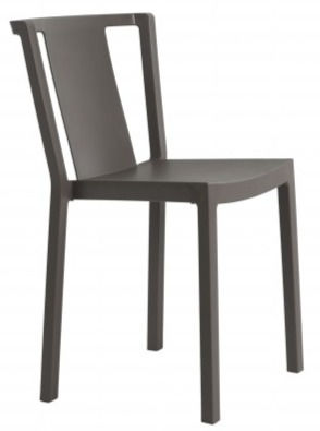 Miniatura: silla sin brazos apilable estructura resistente en pp