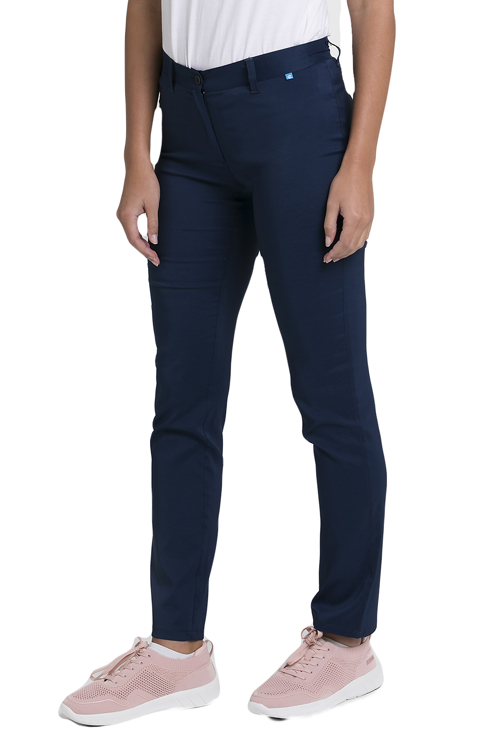 Miniatura: pantalón sanitario elástico de mujer microfibra