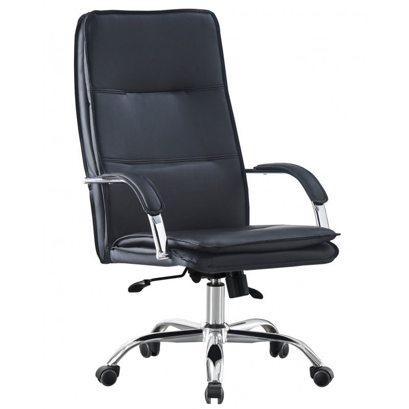 sillón de oficina ergonómico similpiel negra NEROTH