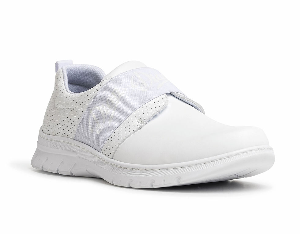 Miniatura: zapatilla sanitaria Dian tipo blucher en color blanco