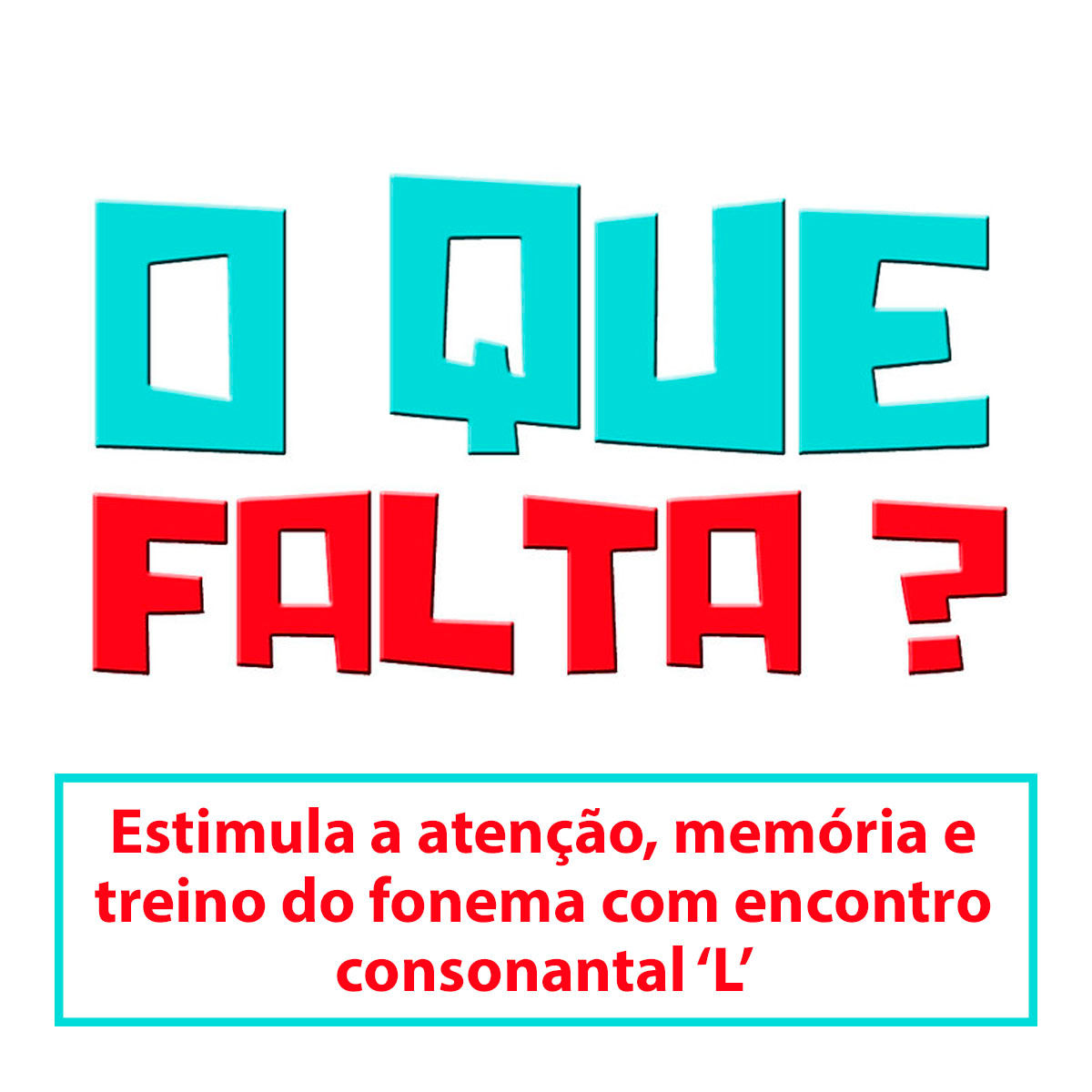 Jogo O que falta? - Categoria Fala