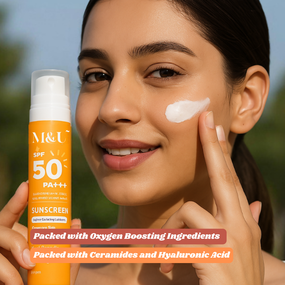 Oxygen boosting sunscreen SPF 50 PA+++