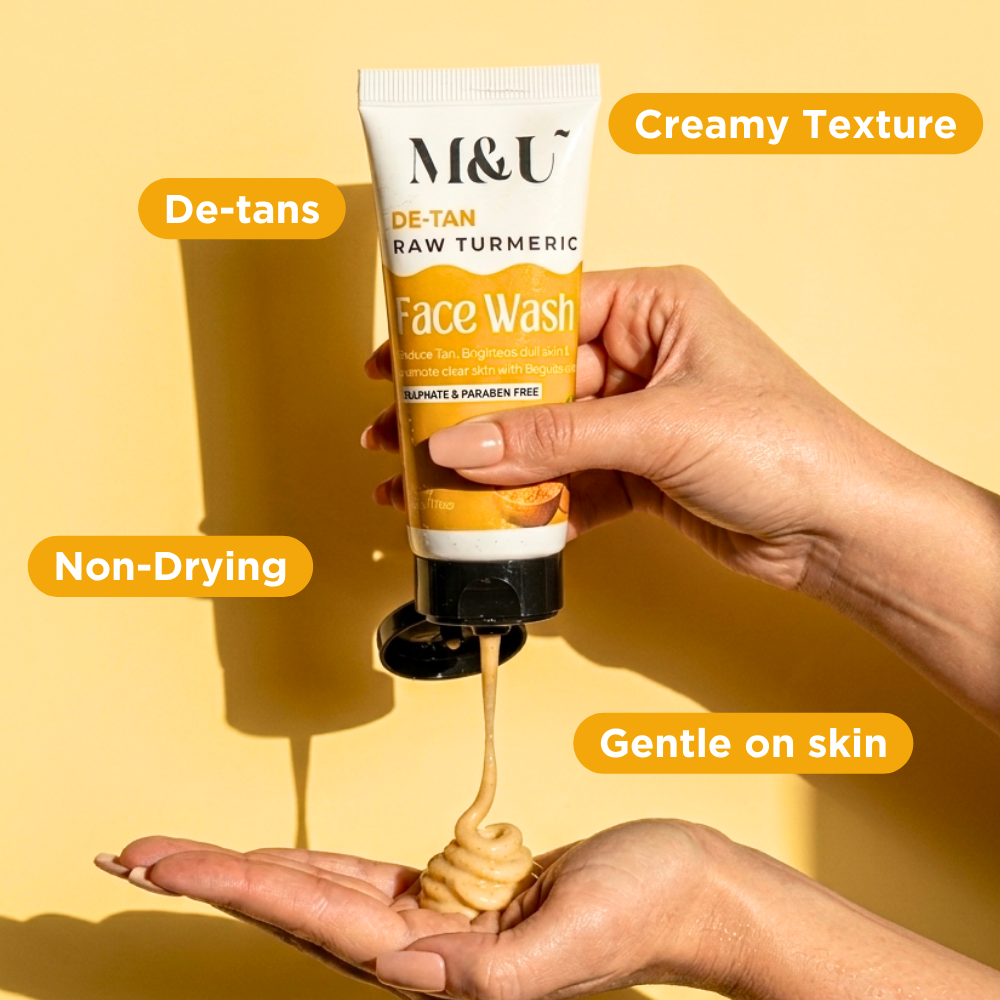 De-Tan Brightening Turmeric Face Wash