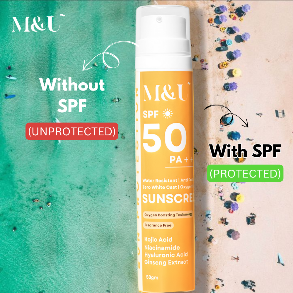 Oxygen boosting sunscreen SPF 50 PA+++