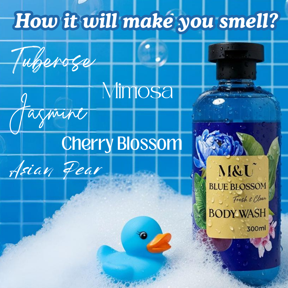 Blue Blossom Body Wash with Cherry Blossom