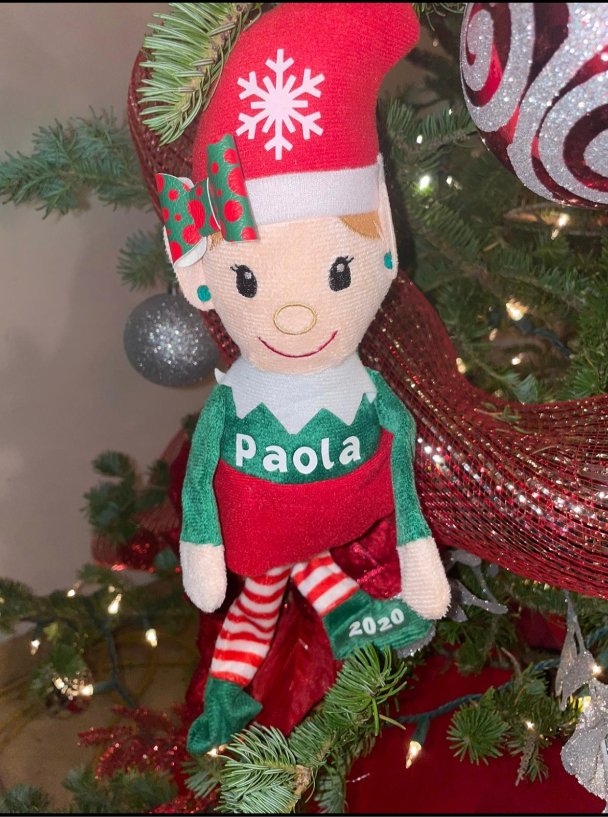 Personalized Christmas Elf + Name
