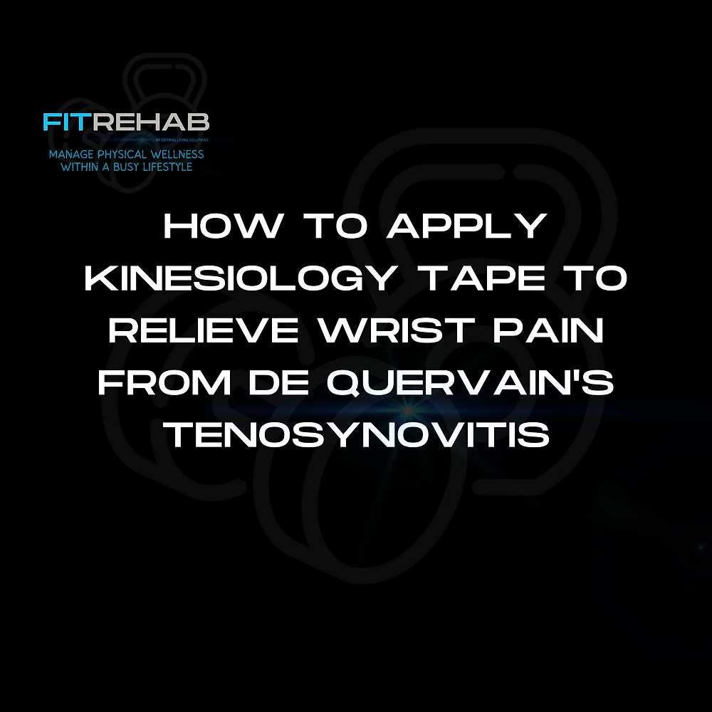 How To Apply Kinesiology Tape To Relieve Wrist Pain From De Quervain's
