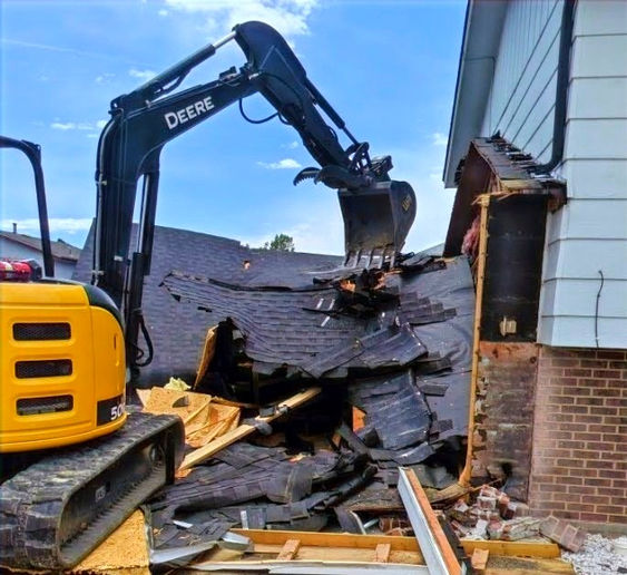 DEMOLITION WITH HEAVY EQUIPMENT IN EATON, CO