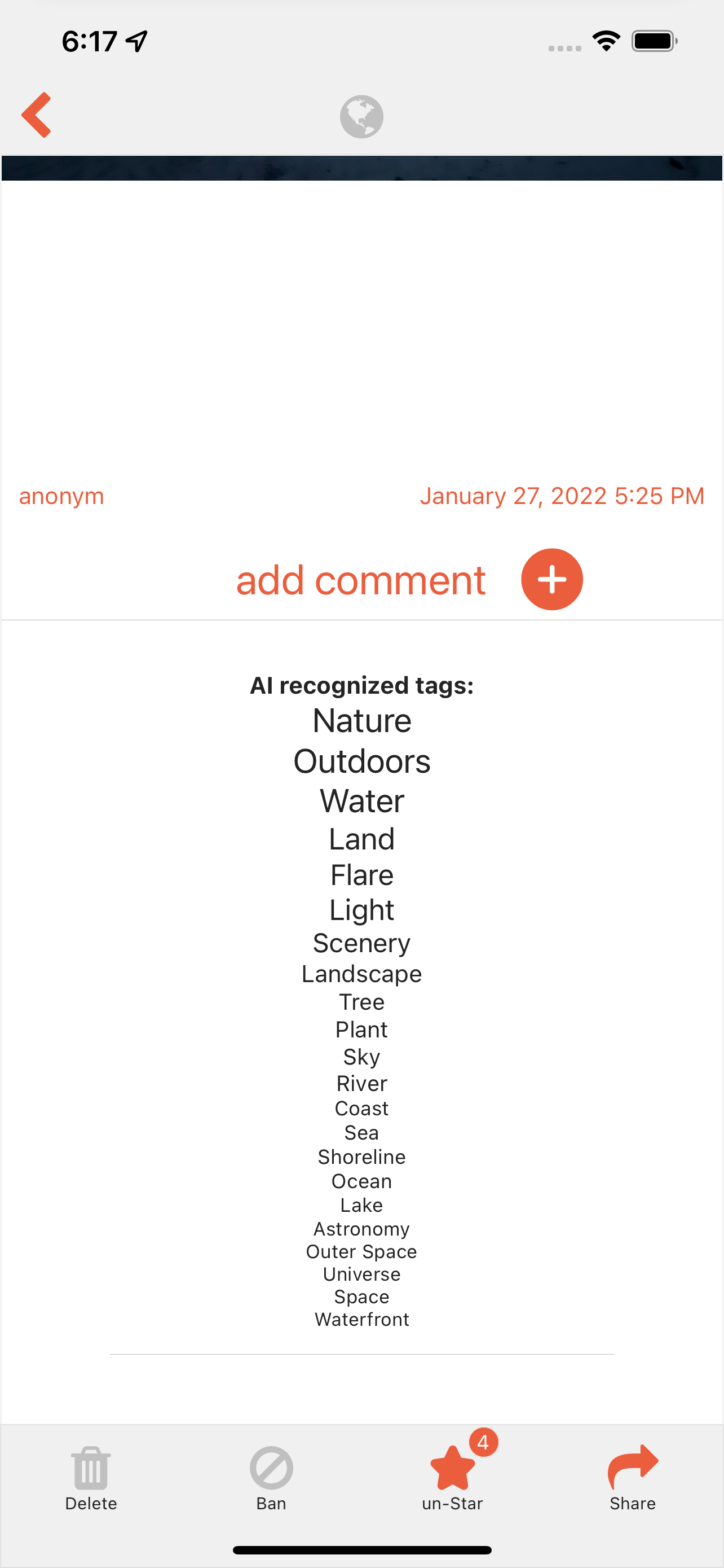 AI-powered image recognition and tagging
