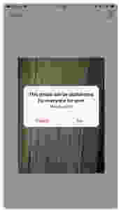 WiSaw delete confirmation box