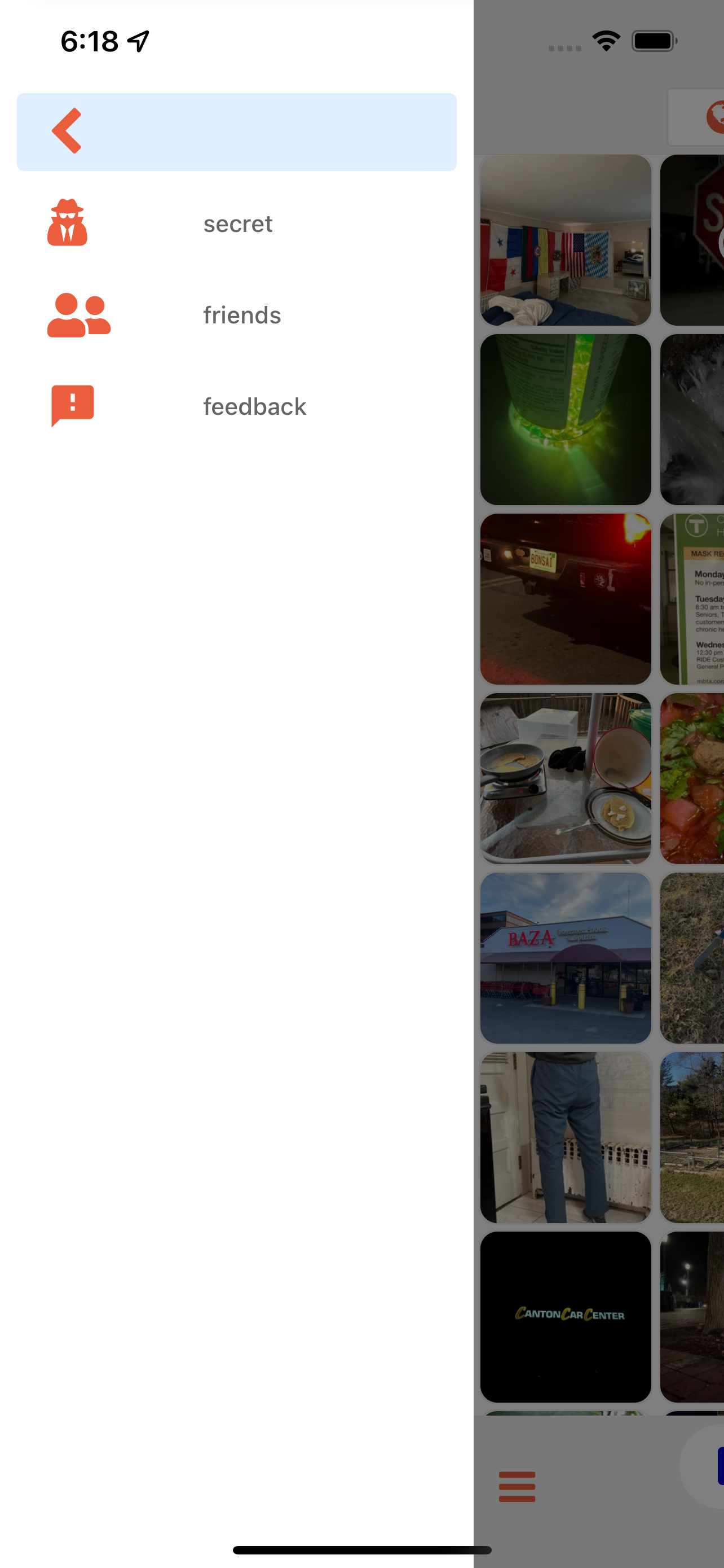 App navigation and features