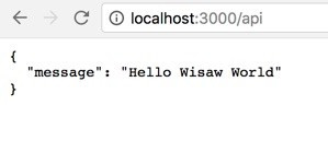 WiSaw on localhost