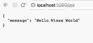 WiSaw on localhost