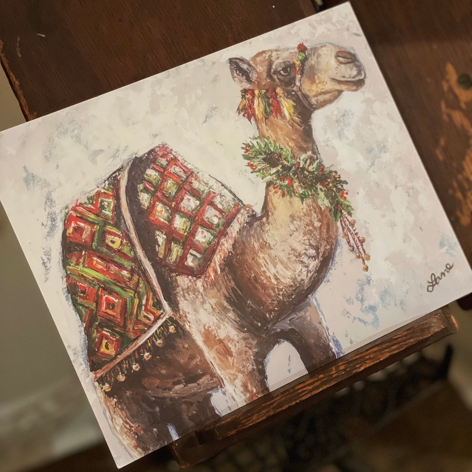 Christmas Camel Print