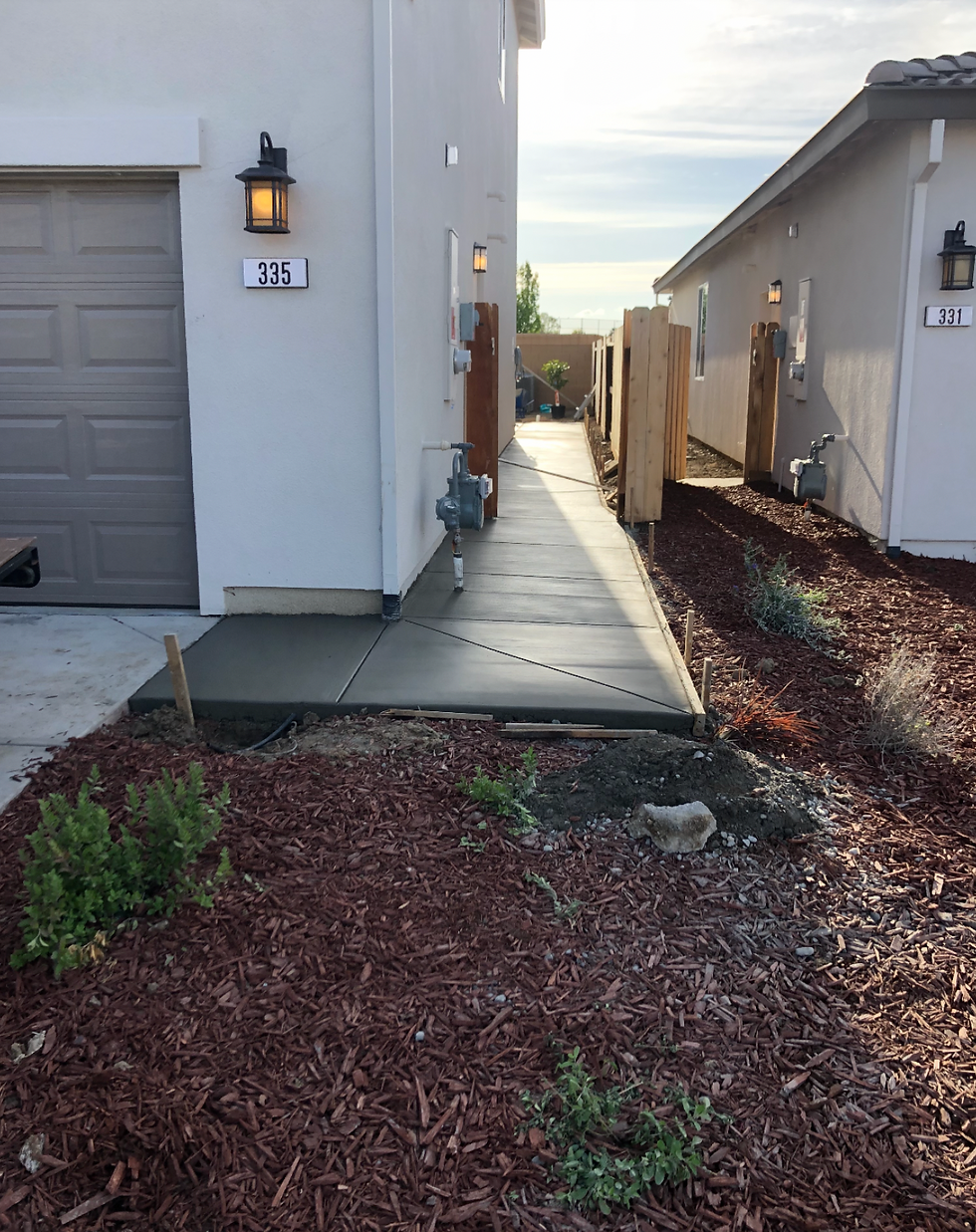 Concrete driveway, or patio