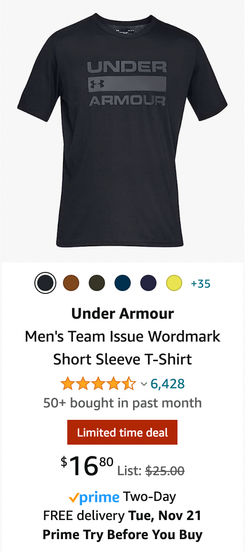 Under Armour Men's Team Issue Wordmark Short Sleeve T-Shirt