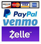 PatPal, Venmo, Zelle Logos