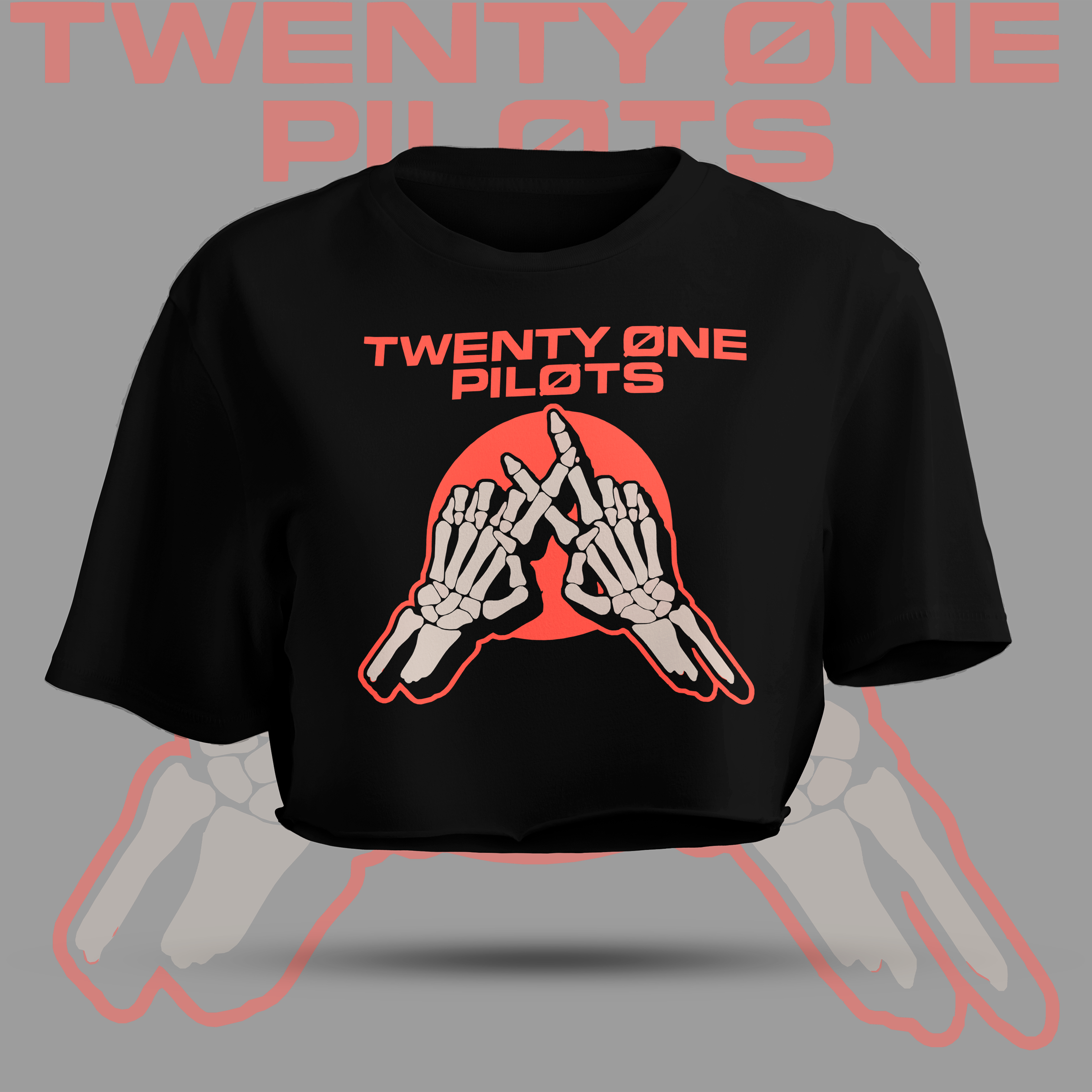 SKELETON HAND - TWENTY ONE PILOTS - Cropped