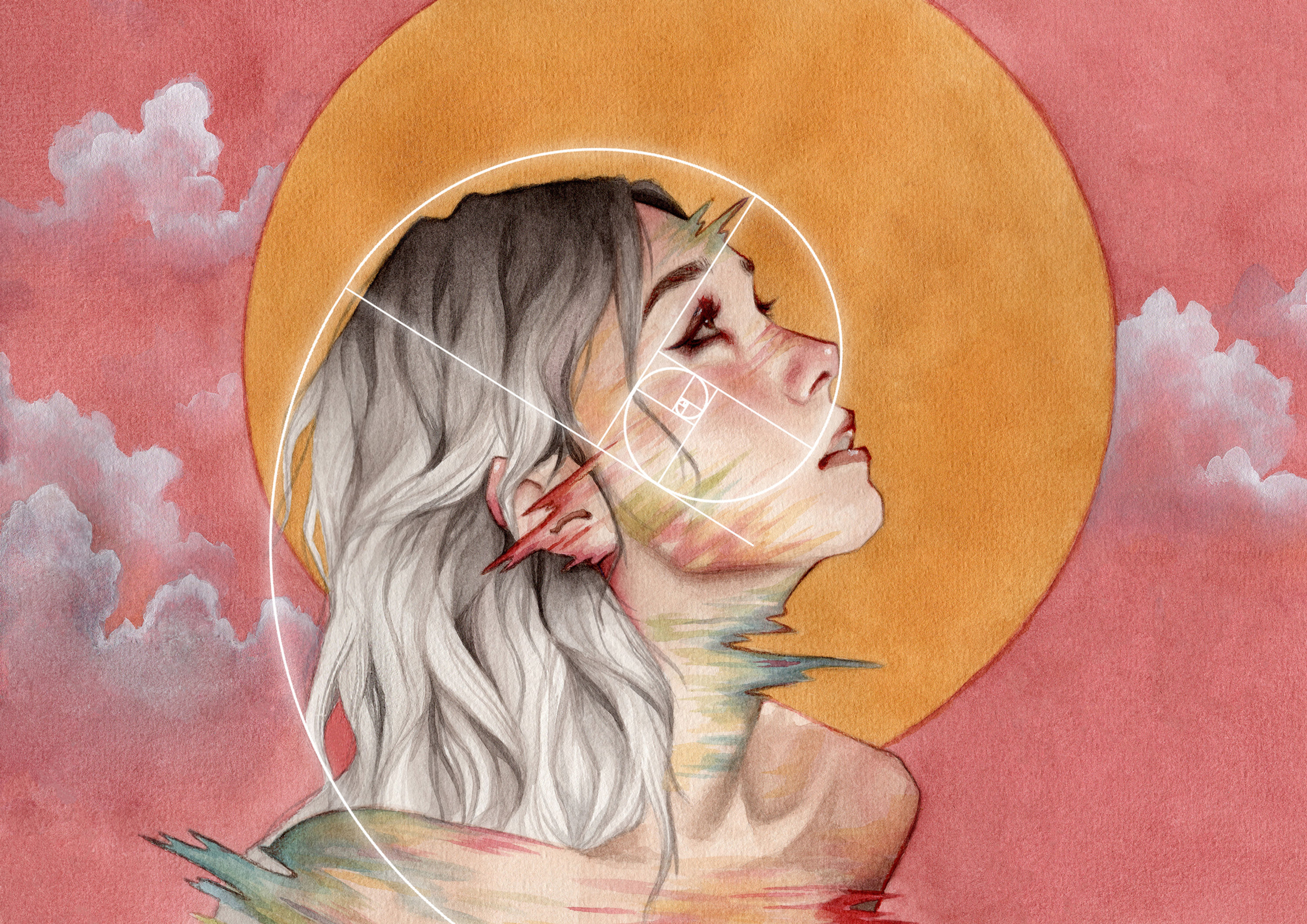 Fibonacci Simulation || Fine Art Print