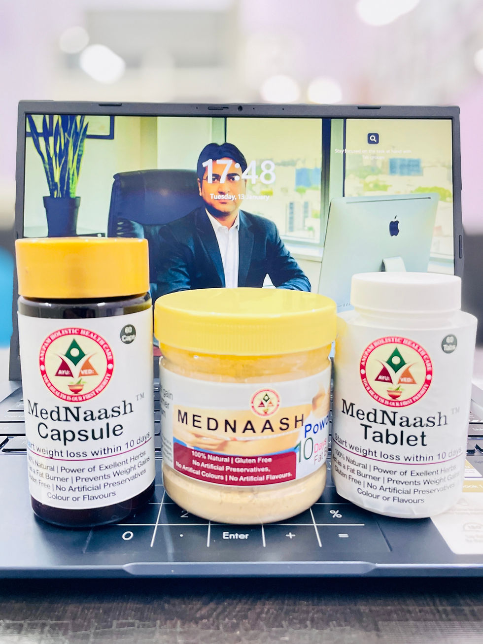 Thumbnail: MEDNAASH™ Ayurvedic Weight Loss Tablet | Natural Fat Burner & Metabolism Booster