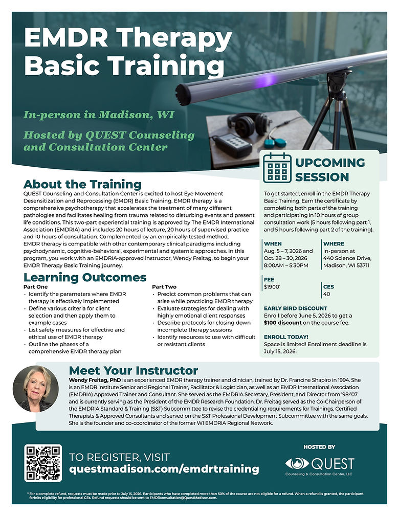 2026 Quest EMDR Basic Training Poster