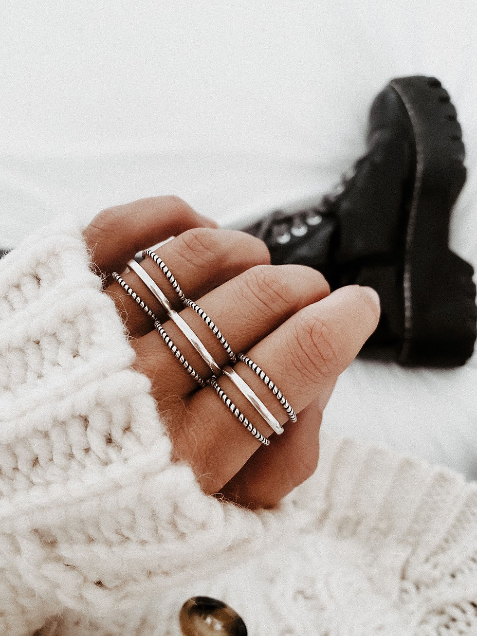 Thumbnail: Layered 925 Silver Ring