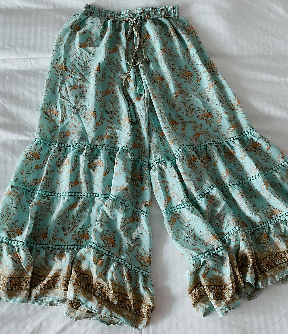 Thumbnail: Flowered Sea Green Maxi Set
