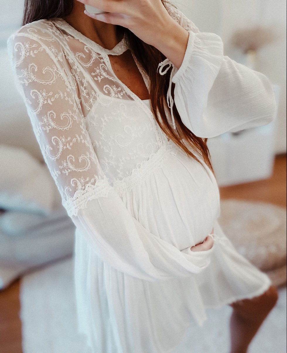Thumbnail: White Princess Lace Dress